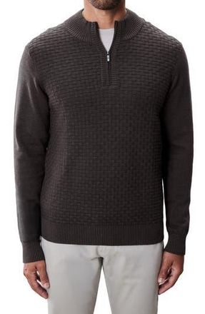 Robert Barakett Gellar Half Zip Sweater in Charcoal at Nordstrom Rack, Size Xx-Large