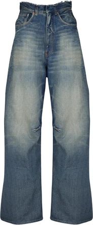 Maison Margiela Wide Jeans - Dames - Loose Fit Jeans - Blauw - W27 - Denim - Jeans