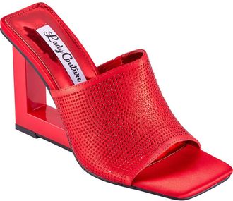 Lady Couture Rhinestone Wedge Slide Sandal in Red at Nordstrom Rack, Size 10