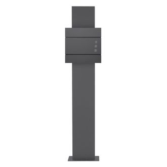 ECD Germany Buz&oacute;n, antracita, de acero