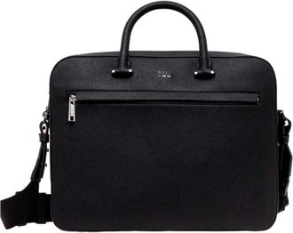 HUGO BOSS Stijlvolle Crossbody Tas met Meerdere Compartimenten - Heren - Laptoptassen - Zwart - ONE Size - Tassen