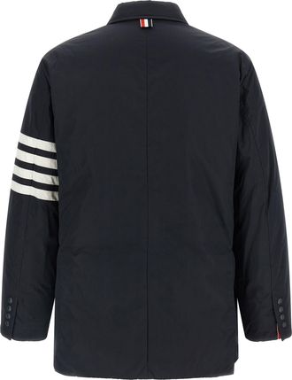 Thom Browne Padded Polyester with Striped Armband Jacket - Blue