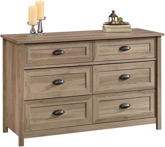 Sauder County Line Dresser, Salt Oak finish