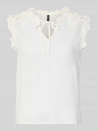 Vero Moda Regular Fit Blusentop aus reiner Viskose Modell ALBA in Weiss, Gr&ouml;&szlig;e XL