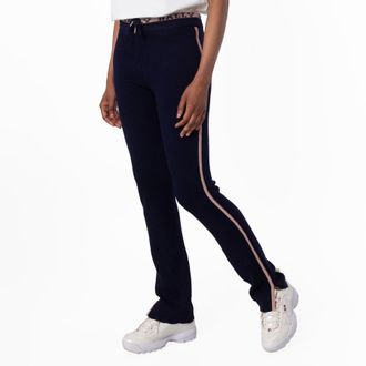 Bally Knit Track Pants With Contrast Side Stripe, Brand Size 40 ( US Size 4 )