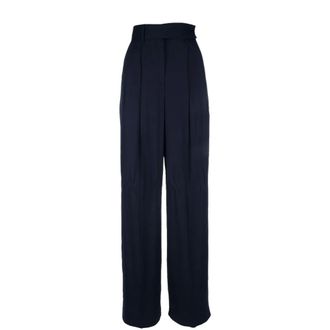 Alberta Ferretti Alberta Ferretti, Wide Trousers, female, Blue, Size: S Wide Trousers