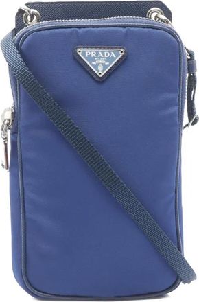 Prada Portacellulare in tessuto 2000-2013 - Blu