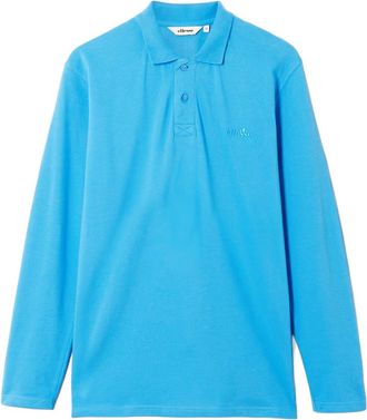 Ellesse Heren Nerola Langsleeve Polo Shirt (Blauw)