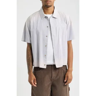 Elwood Summer Cotton Button-Up Shirt in Gingham at Nordstrom, Size Xx-Large