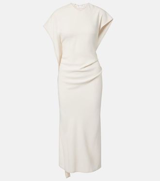 Victoria Beckham Victoria draped crepe satin midi dress