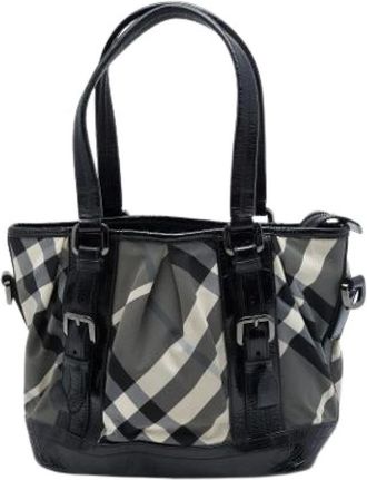 Burberry Pre-owned Nylon handbags - - Pre-owned - Donna - Grigio - ONE SIZE