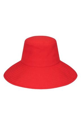 Lack of Color Holiday Cotton Canvas Bucket Hat in Red at Nordstrom, Size Medium