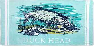 Duck Head Trout Beach Towel In Blue