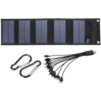 OEM Cargador De Panel Solar Plegable De 70 W Con Salida De 5 V Cc (10 Conectores) Y Puerto Usb, Estaci&oacute;n De Energ&iacute;a Port&aacute;til