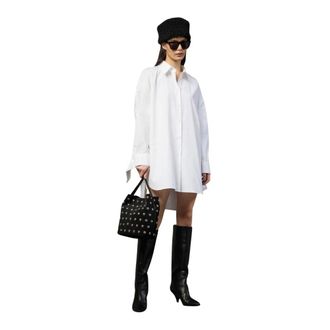 Liviana Conti Dames, Jurken, Wit, Maat: XS Katoen