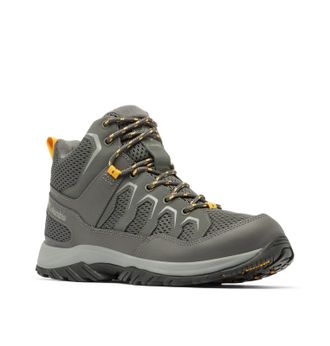 Columbia Mens Granite Trail Mid Waterproof Hiking Shoe, Dark Grey/Raw Honey, 11.5 Wide