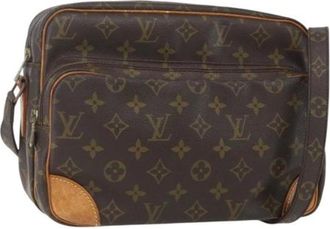 Louis Vuitton Pre-owned Cross Body Bags, female, Brown, Size: ONE SIZE Pre-owned Canvas Cross Body Bag