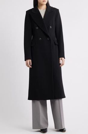 Fleurette Maxi Loro Piana Wool & Cashmere Coat in Black at Nordstrom Rack, Size 12