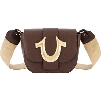 True Religion Horseshoe Mini Flap Crossbody Bag in Brown at Nordstrom Rack