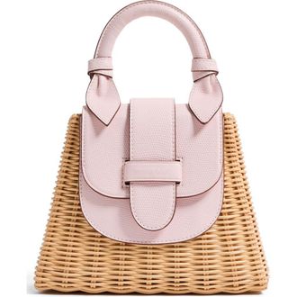 Pamela Munson The Lady Rattan Handbag in Blush at Nordstrom