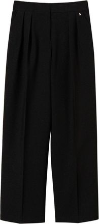 Twin-Set Pantaloni a palazzo con pieghe - Nero