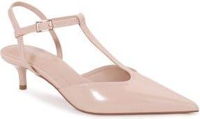 Berness T-Strap Kitten Heel Pump in Beige at Nordstrom Rack, Size 8.5