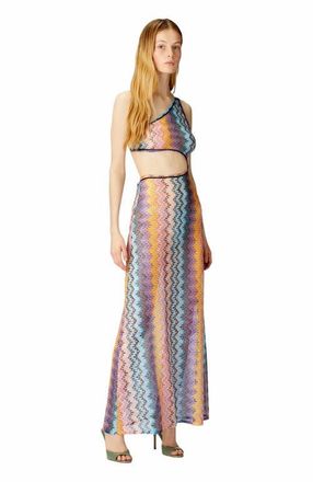 Missoni Long One-shoulder Cover-up With Cut-out Detail in Multicoloured at Nordstrom, Size 38