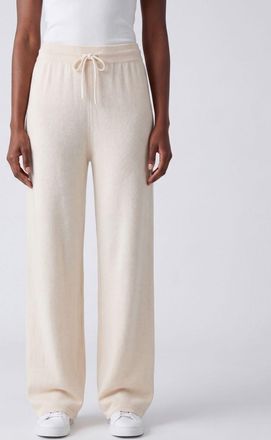 Eleh Wide-Leg Wool Knit Trousers with Elasticated Drawstring Waist