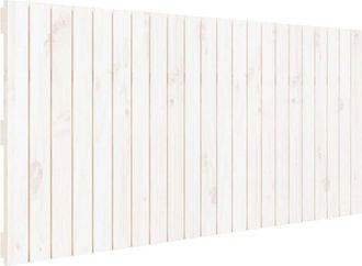 vidaXL Wall Headboard White 140x3x60 cm Solid Wood Pine Vidaxl