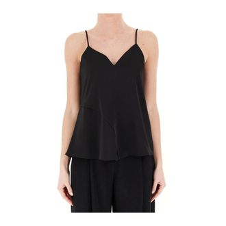 A|X Armani Exchange Sleeveless Tops, female, Black, S, Stylish Shirt