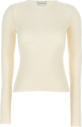 Magda Butrym 07 Sweater - Dames - Ronde hals truien - Wit - S - Truien & Vesten