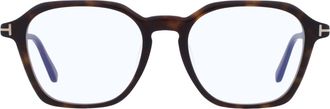 Tom Ford Blue Light Block Square Mens Eyeglasses FT6101-D-B 052 53