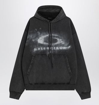 Balenciaga Faded Crayon Loop Oversize Hoodie