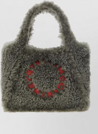 Stella McCartney stella logo shearling shoulder bag