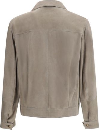 Brunello Cucinelli Mens Bicolor Calf Leather Bos Taurus Clothing