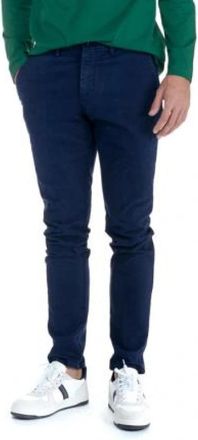 Harmont & Blaine Canvas Chino Skinny Broek - Heren - Skinny broeken - Blauw - S - Katoen - Broeken