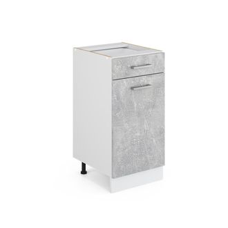 Vicco Mueble Bajo De Cocina R-line, Hormig&oacute;n, 40 Cm Sin Encimera Vicco