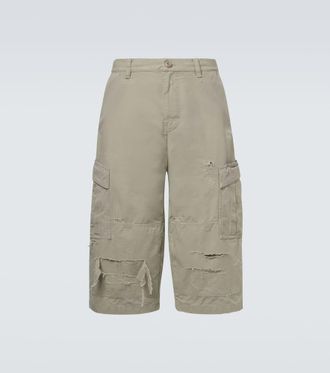 Balenciaga Cropped cotton cargo pants