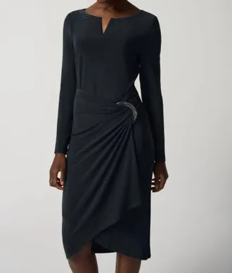 Joseph Ribkoff Long-Sleeve Sheath Dress In Nightfall