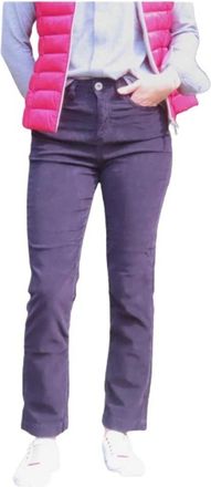 Denim Studio Broeken - Dames - Straight fit broeken - Paars - W26 - Broeken
