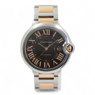 Cartier Pre-owned Cartier Ballon Bleu De Cartier Chocolate Dial Mens Watch W6920032