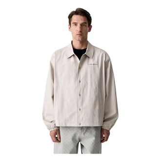 Daily Paper Clothing Harrington Jas - Heren - Zomerjassen - Wit - XL - Katoen - Jassen