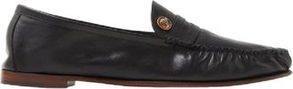 Versace Black Leather Loafer