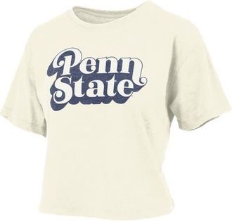 Pressbox Womens Pressbox White Penn State Nittany Lions Vintage Easy Team Name Waist-Length T-Shirt at Nordstrom, Size X-Large