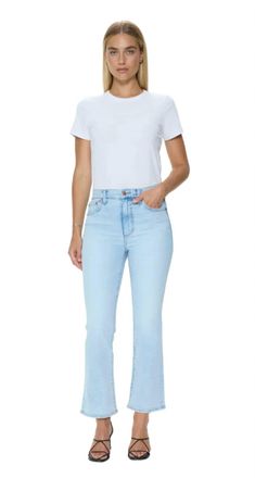 Pistola Denim Lennon High Rise Crop Boot Jean In Cherish