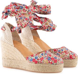 MC2 Saint Barth Espadrillas With High Wedge And Ankle Lace