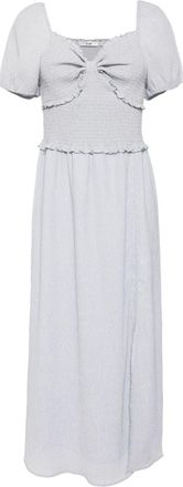 B+ab smocked detailing dress - women - Polyamide/Polyester/Fabric/Polyester/Viscose - S - Blue