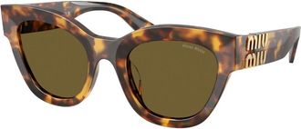 Miu Miu MU01YSF Asian Fit 14L09Z Womens Sunglasses Tortoiseshell Size 51