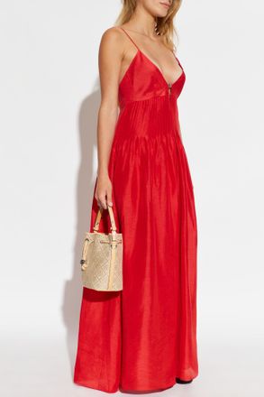 Tory Burch Sleeveless Dress, Womens, Red