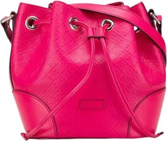Gucci Pre-owned Bucket Bags, female, Pink, Size: ONE SIZE Pre-owned Bucket Bag